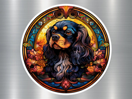 Cavalier Charm Dog Sticker