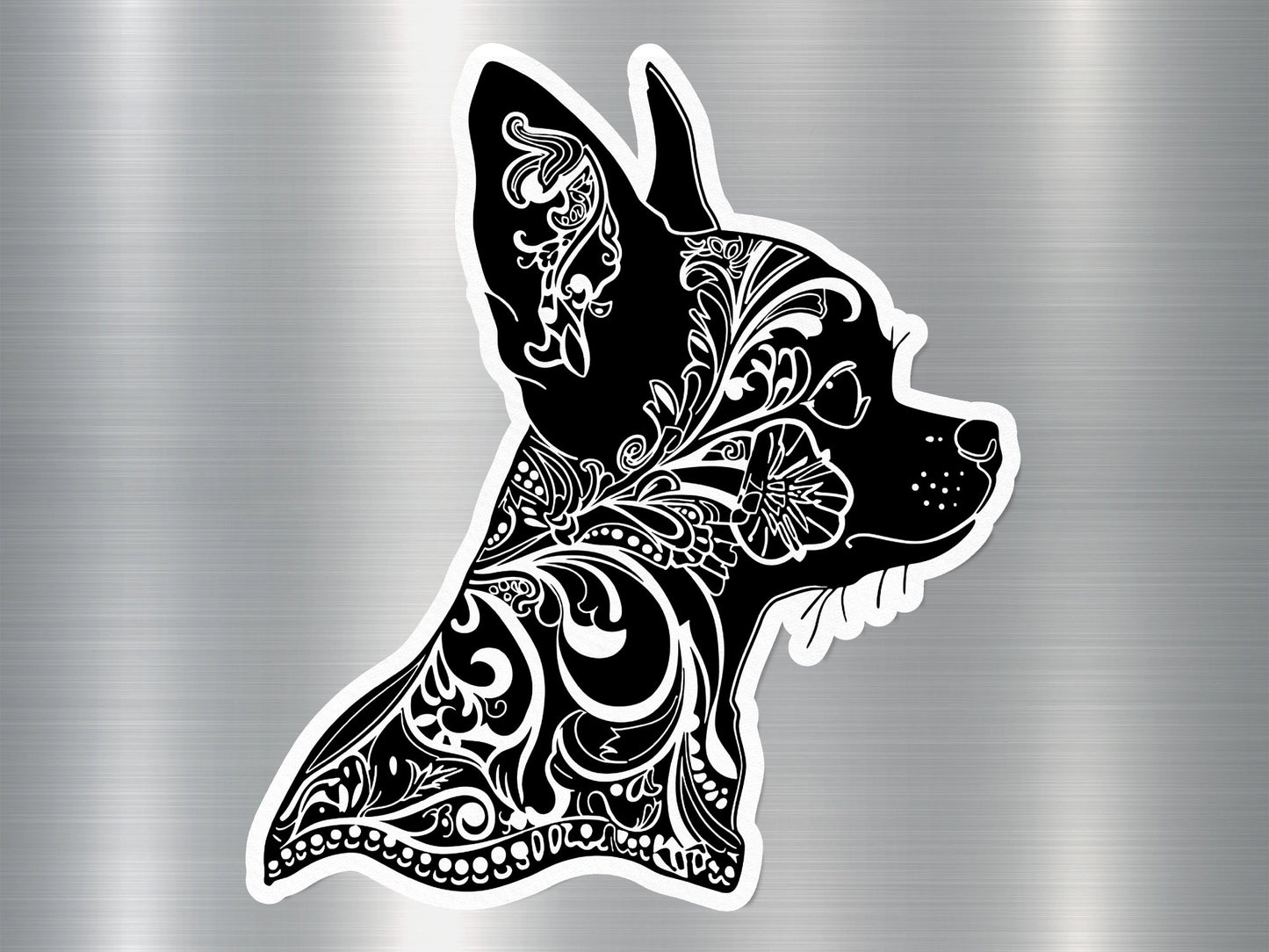 Chihuahua Charm Silhouette Dog Sticker