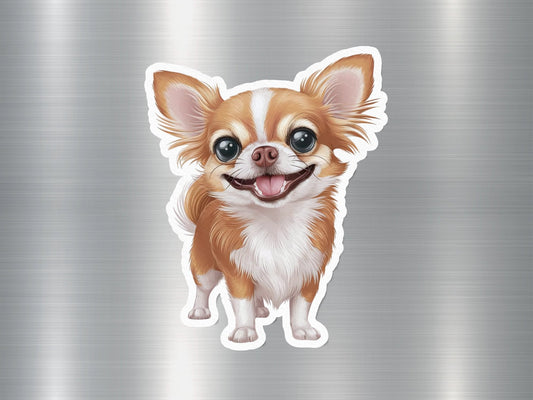 Happy Chihuahua Dog Sticker