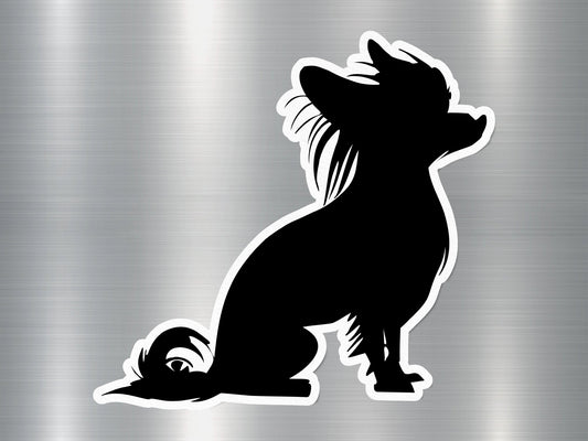 Chinese Crested Silhouette Dog Sticker