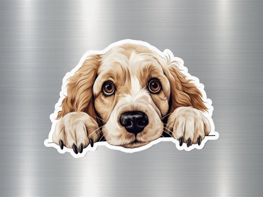 Golden Cocker Spaniel Charm Dog Sticker