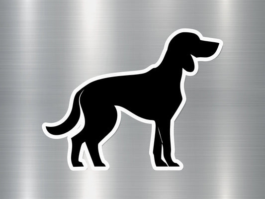 Canine Silhouette Dog Sticker