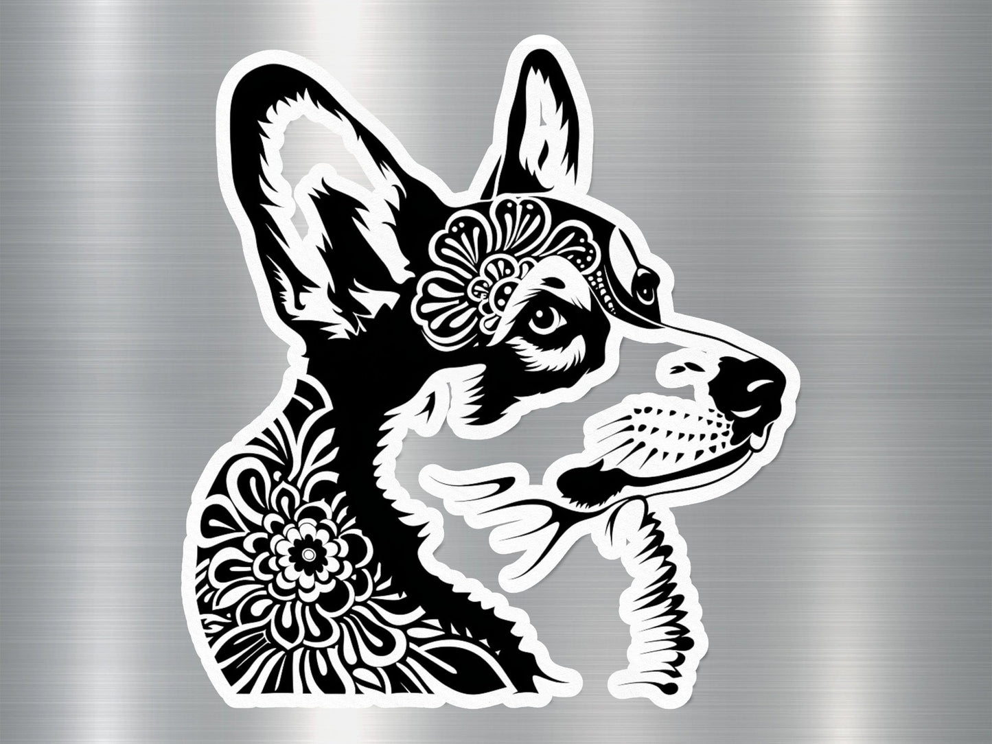 Hound Silhouette Dog Sticker