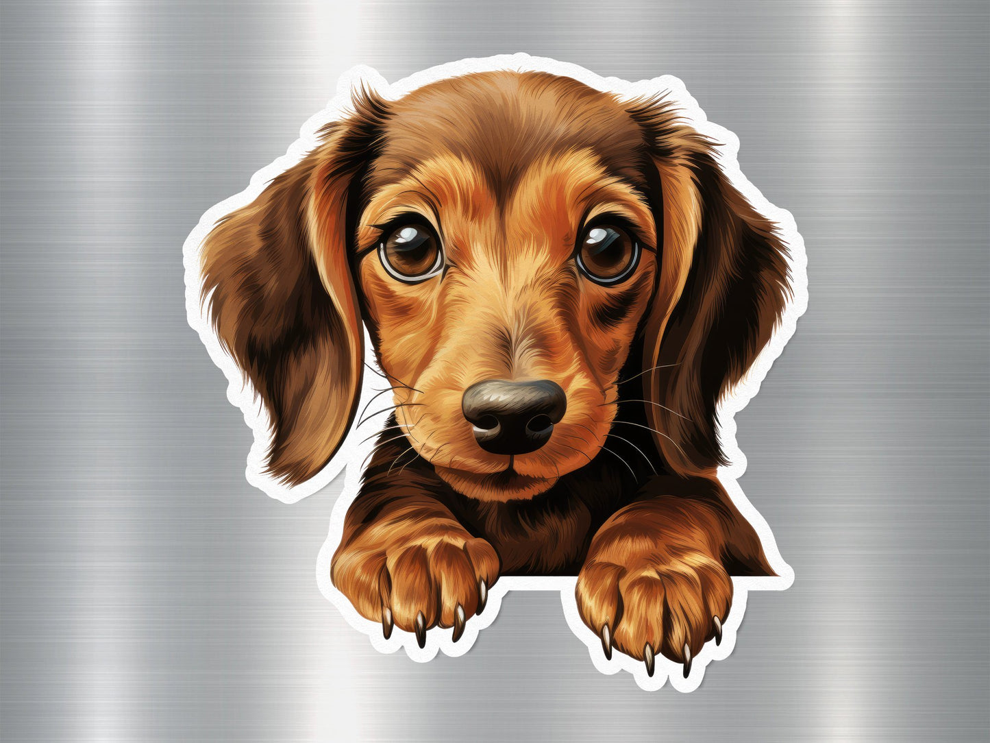 Dachshund Charm Dog Sticker