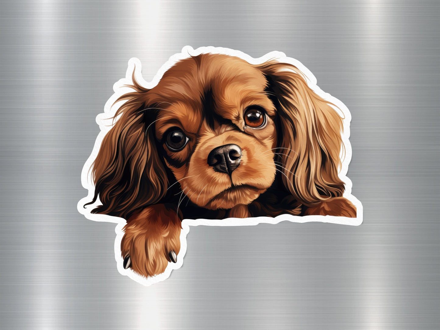 Cavalier King Charles Spaniel Charm Dog Sticker