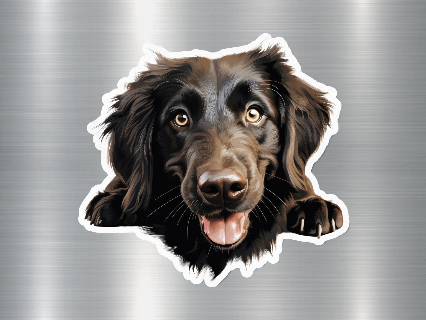 Flat-Coated Retriever Charm Dog Sticker