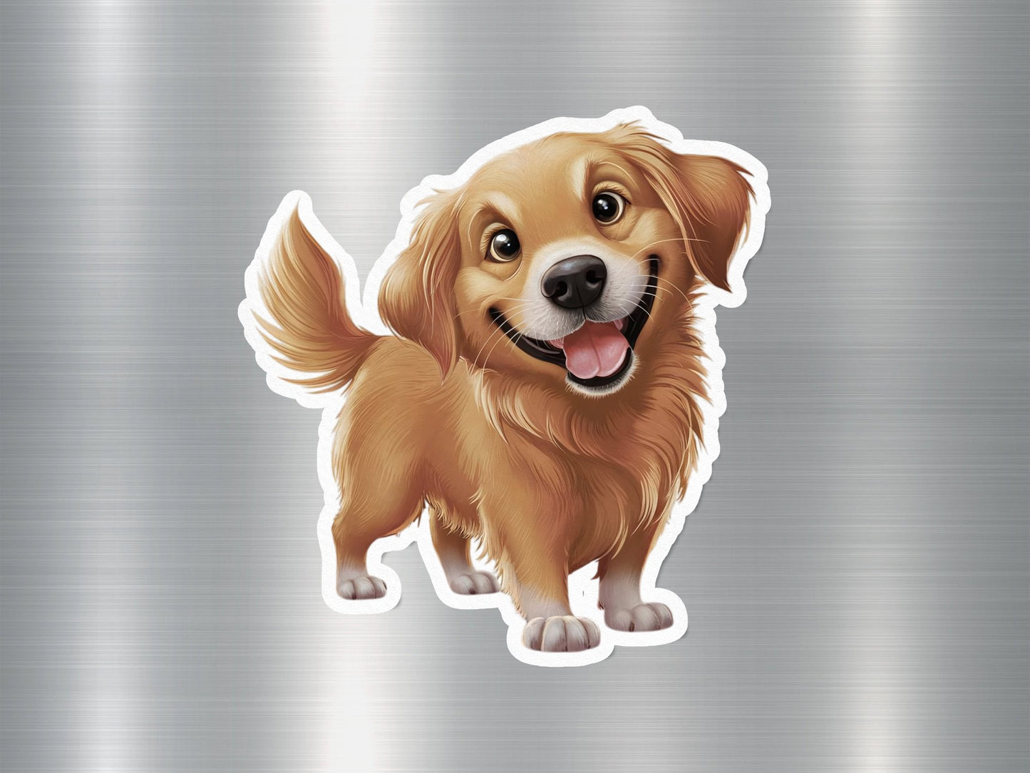 Sleepy-Eyed Spaniel Dog Sticker