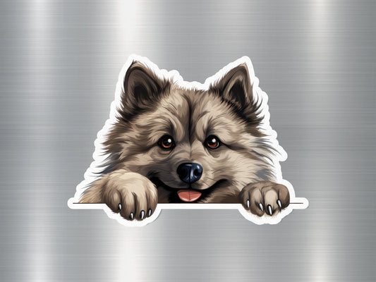 Keeshond Charm Dog Sticker