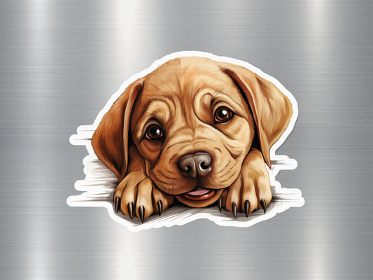 Tired Terrier Dog Sticker