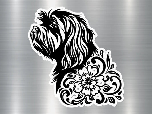 Shih Tzu Silhouette Dog Sticker