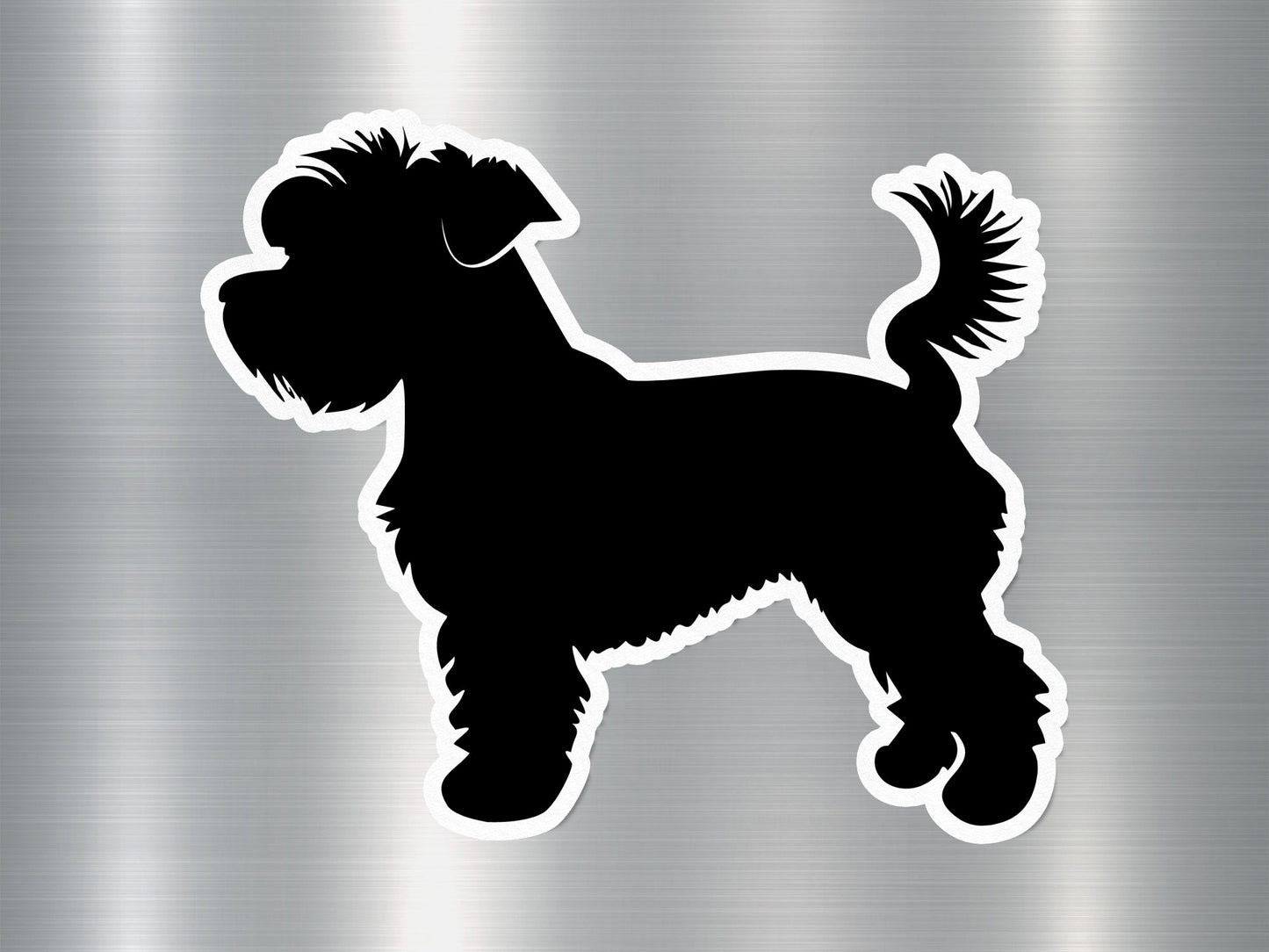 Schnauzer Silhouette Dog Sticker