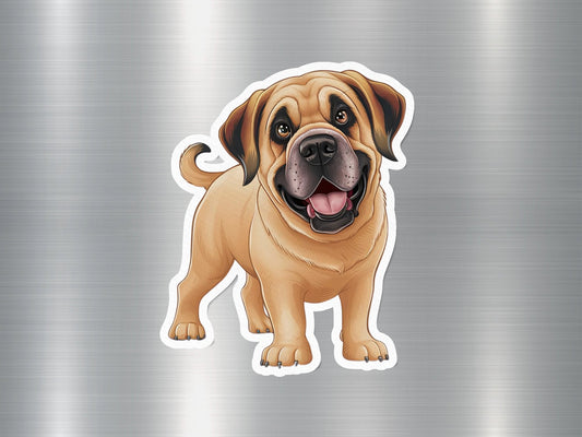 Bullmastiff Majesty Dog Sticker