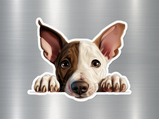 Rat Terrier Peek Dog Sticker