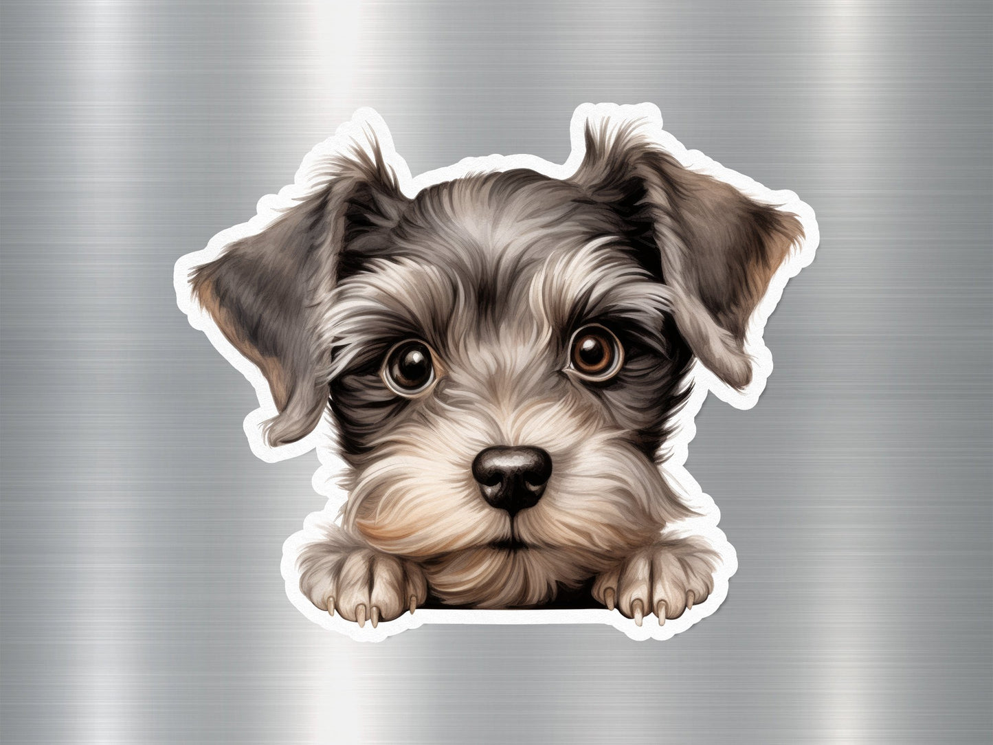 Schnauzer Surprise Great Dog Sticker