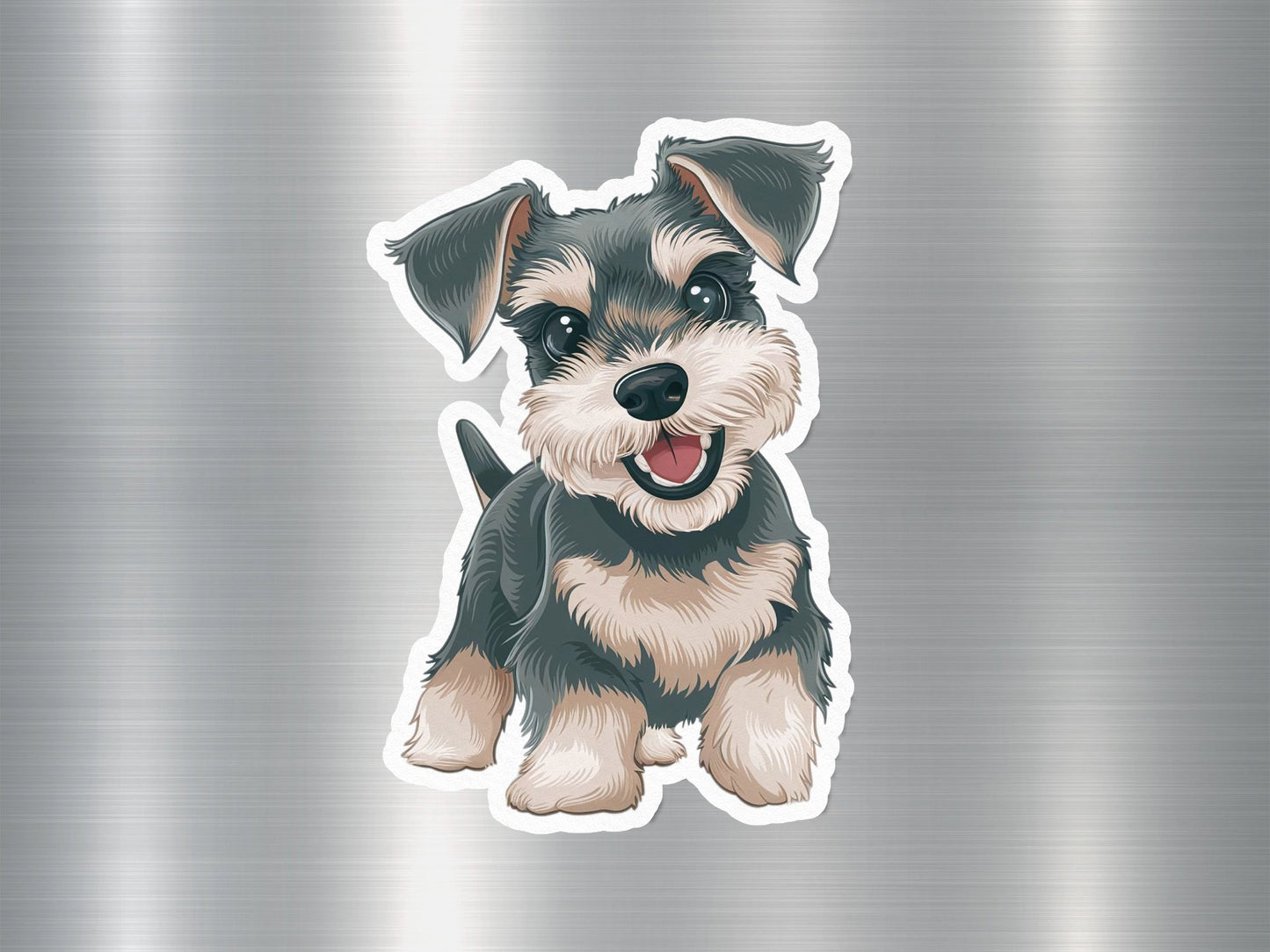 Schnauzer Smile Dog Sticker