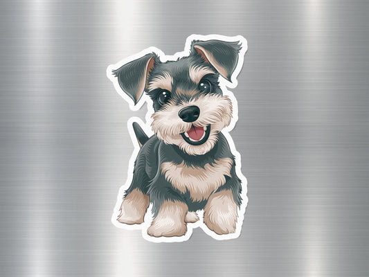 Schnauzer Smile Dog Sticker