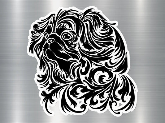 Pekingese Patterns Dog Sticker