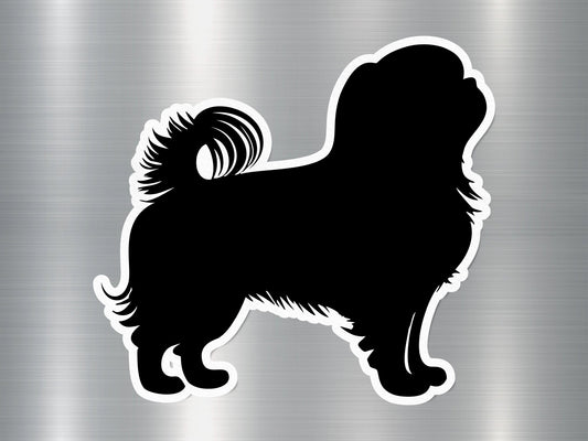 Pekingese Silhouette Dog Sticker