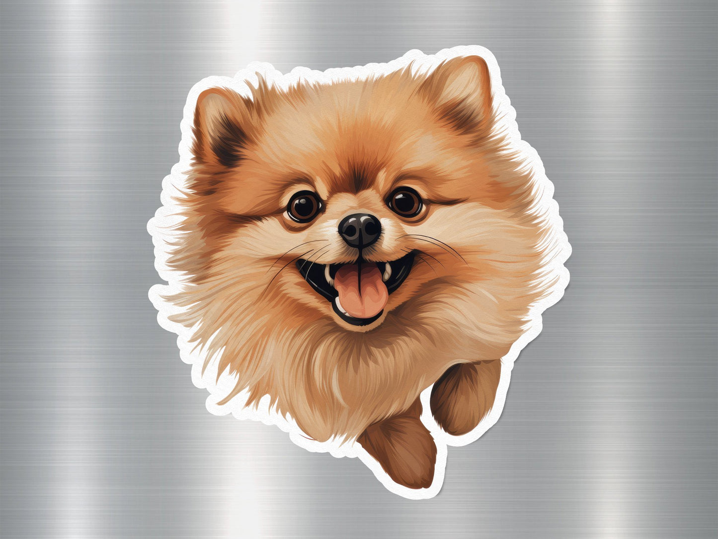 Pomeranian Charm Dog Sticker