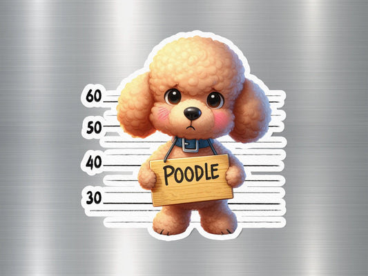 Curly-Coated Cutie Dog Sticker