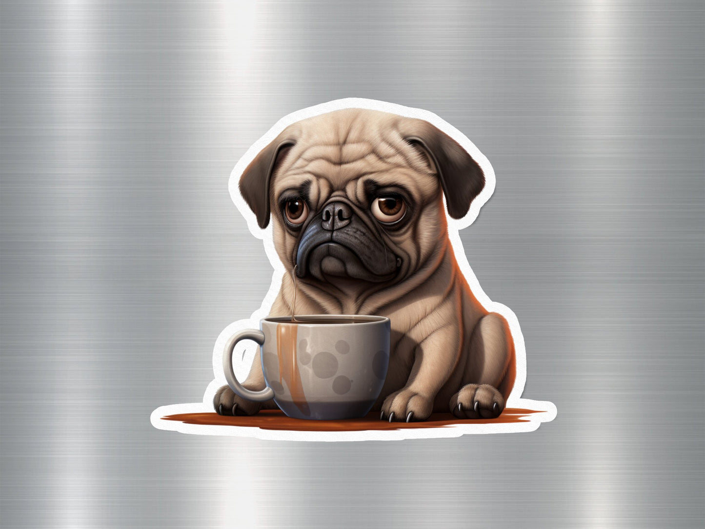 Coffee Canine Dog Sticker