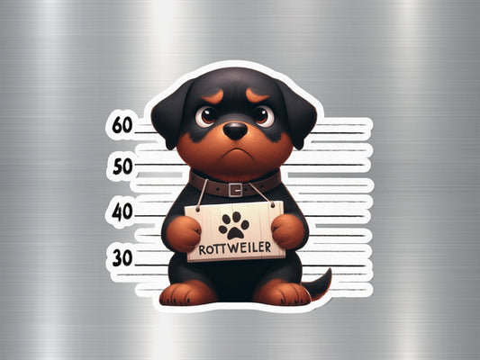 Rottweiler Wanted Dog Sticker