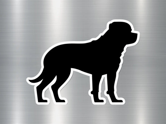 Rottweiler Silhouette Dog Sticker