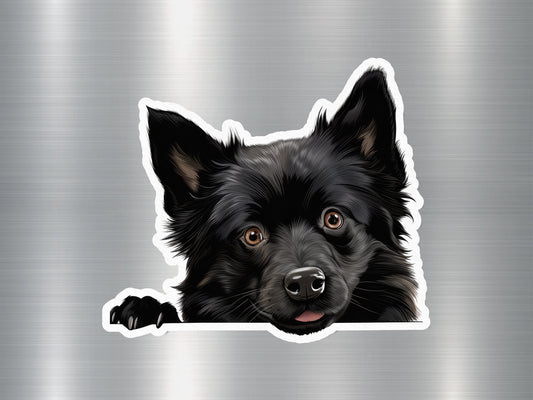 Peeking Pup Dog Sticker