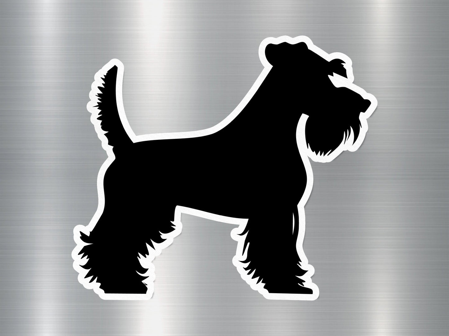 Schnauzer Silhouette Dog Sticker