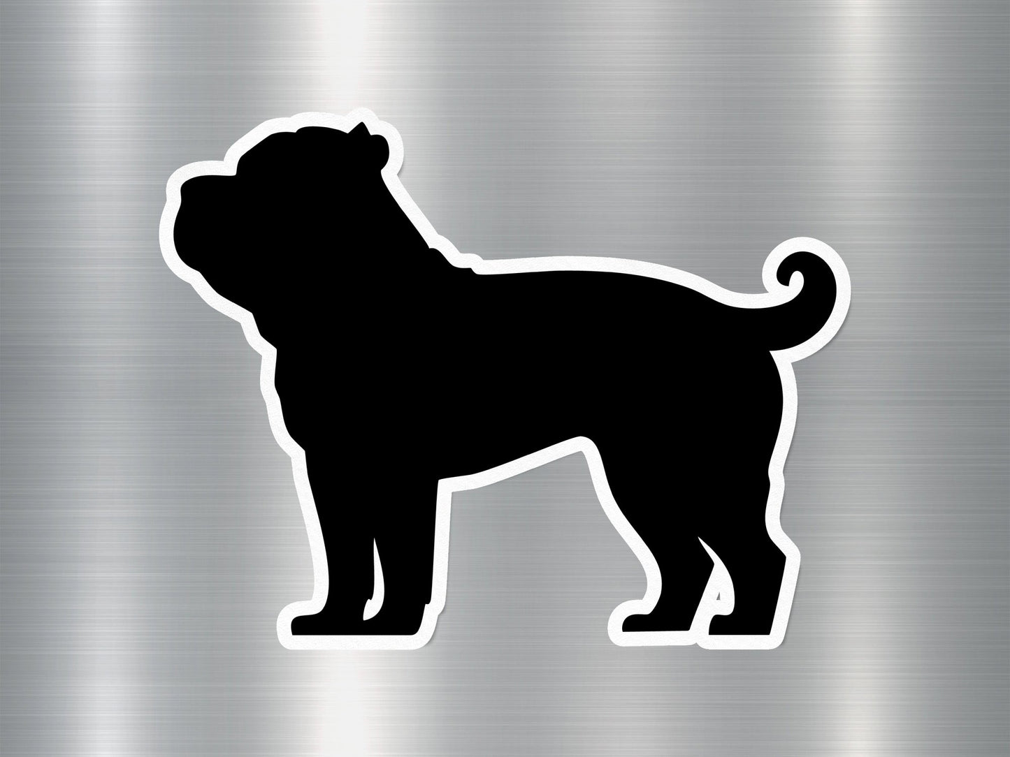 Shar Pei Silhouette Dog Sticker