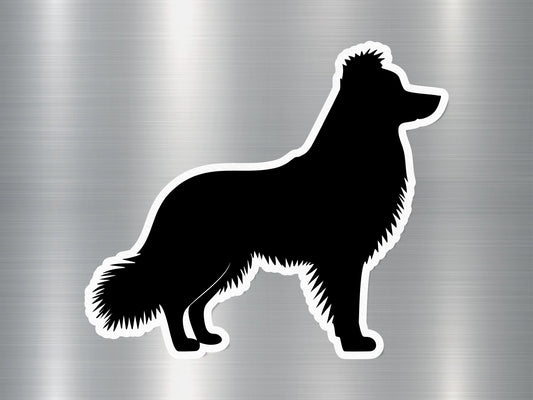 Border Collie Silhouette Dog Sticker