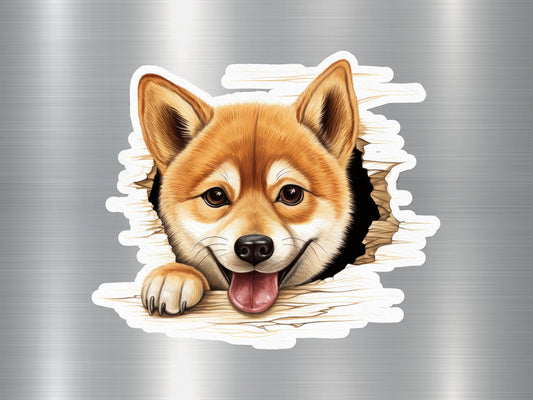 Shiba Inu Surprise Dog Sticker