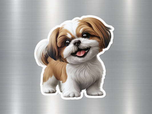 Shih Tzu Smile Dog Sticker