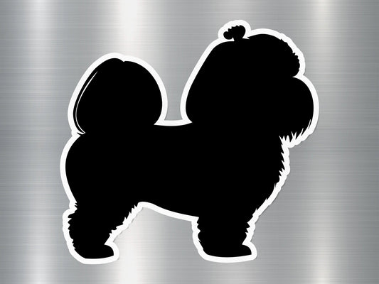 Silhouette Shih Tzu Dog Sticker