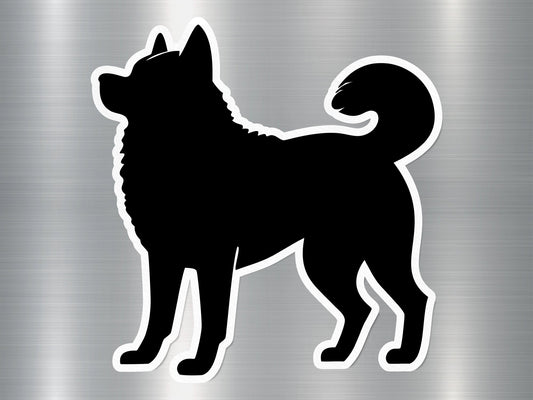 Shadowed Canine Dog Sticker