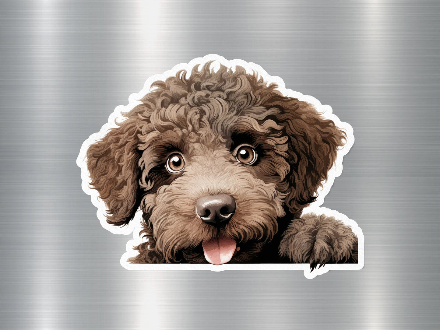 Brown Puppy Dog Sticker