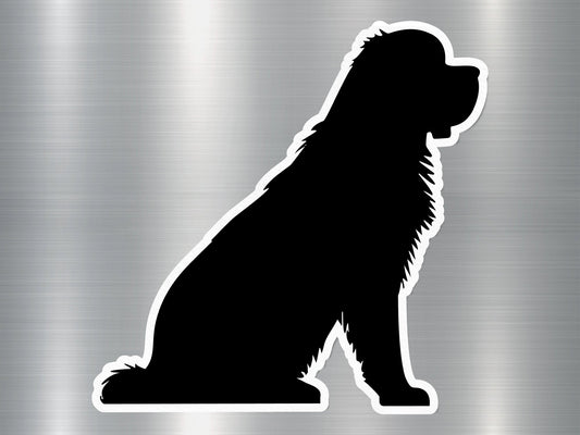 Saint Bernard Silhouette Dog Sticker