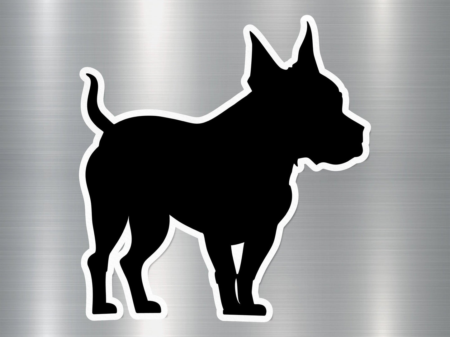 Black Dog Silhouette Dog Sticker