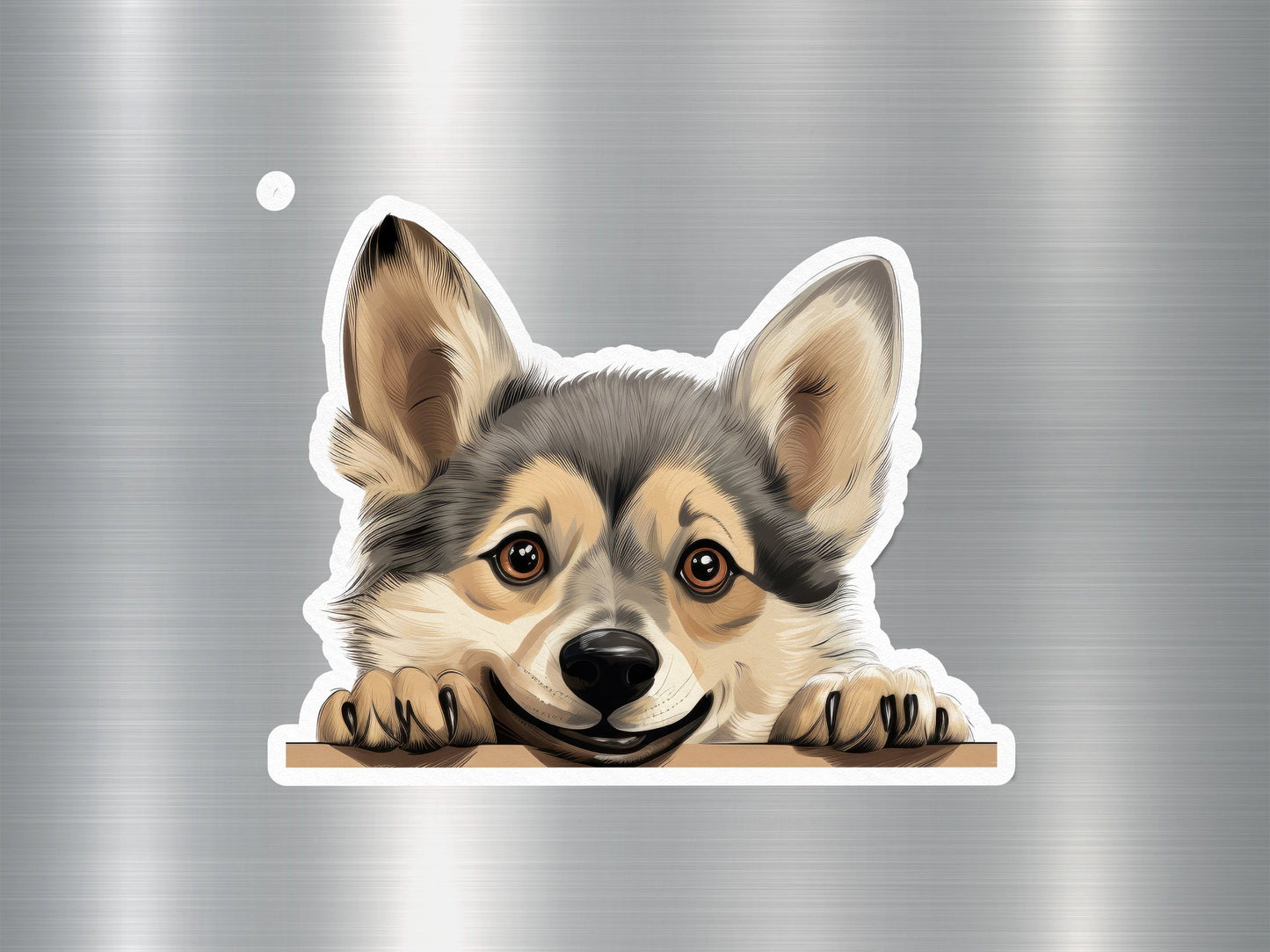 Happy Pup Dog Sticker