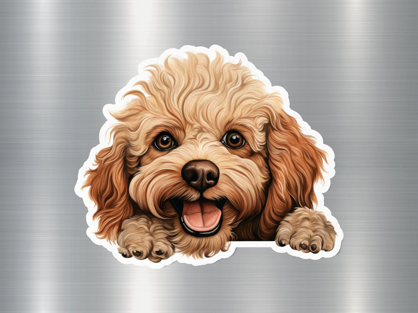 Wholesale Poodle Peek Dog Sticker
