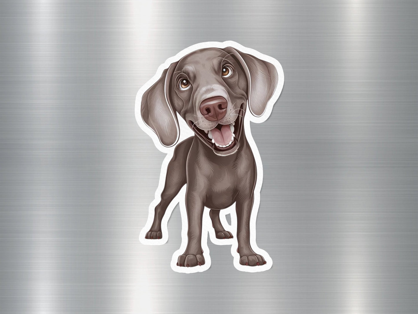 Wholesale Happy Weimaraner Dog Sticker