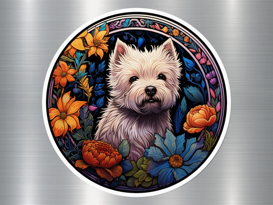 Wholesale Westie Garden Dog Sticker