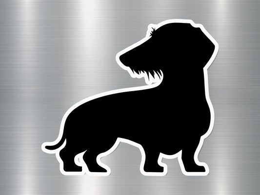 Wholesale Wirehaired Dachshund Silhouette Dog Sticker