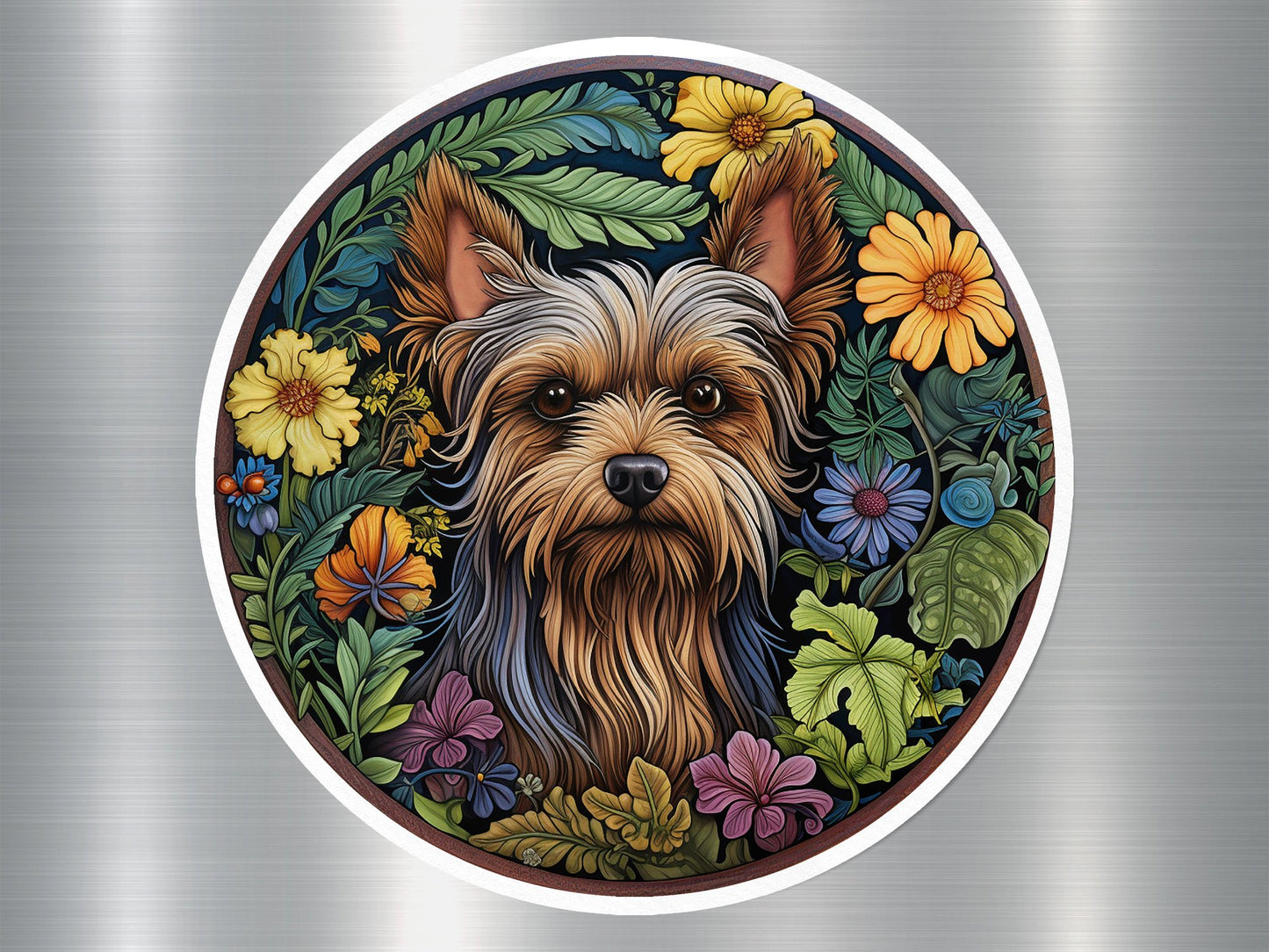 Yorkie Art Dog Sticker