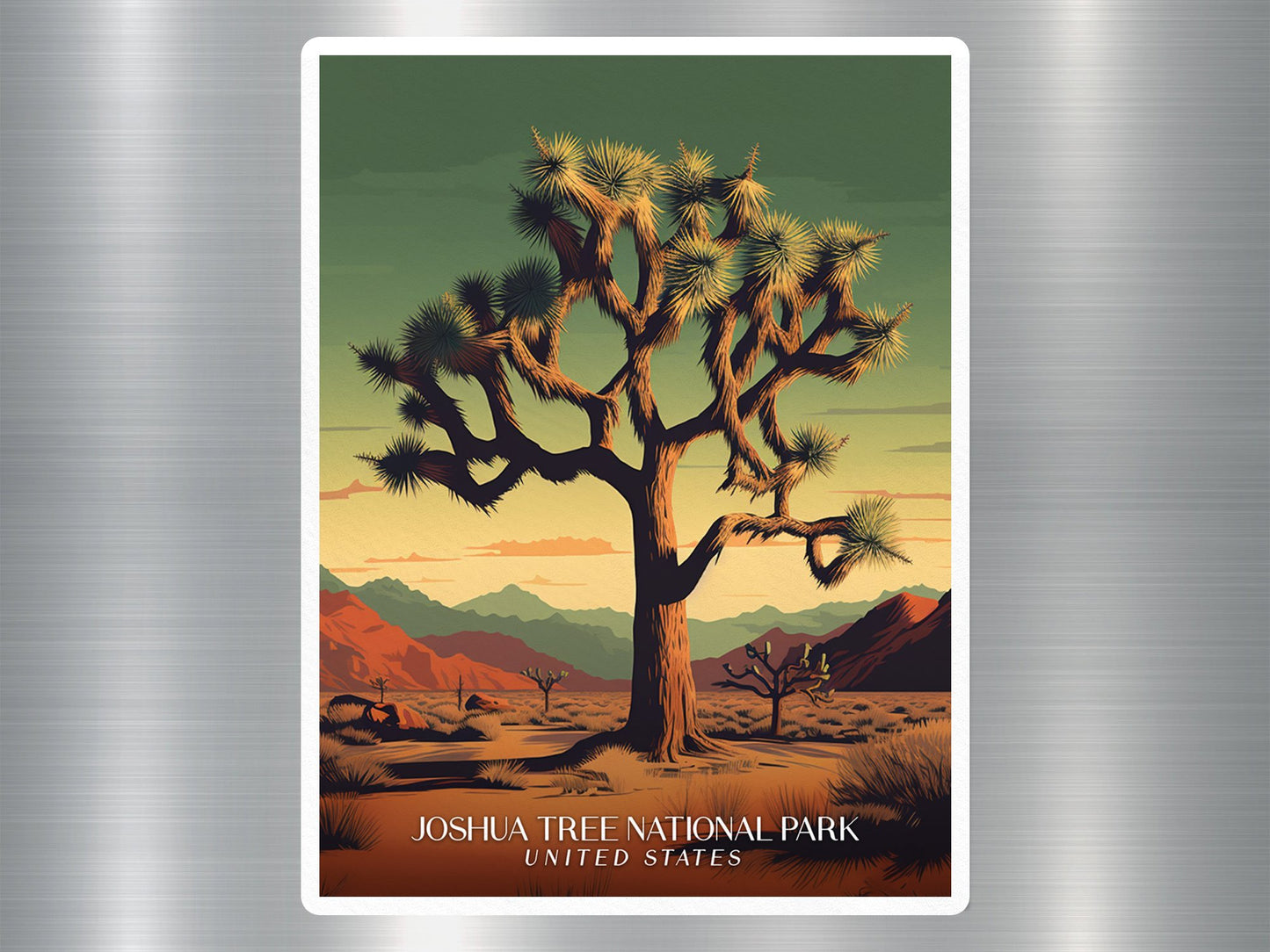 Vintage Joshua Tree Travel Sticker