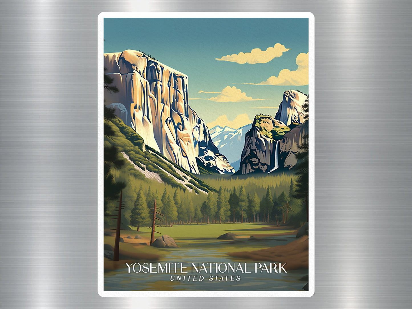 Vintage Yosemite National Park Travel Sticker