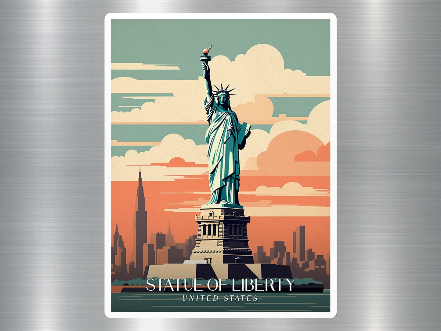 Wholesale Vintage Statue of Liberty Travel Sticker