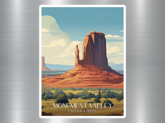 Vintage Monument Valley Travel Sticker