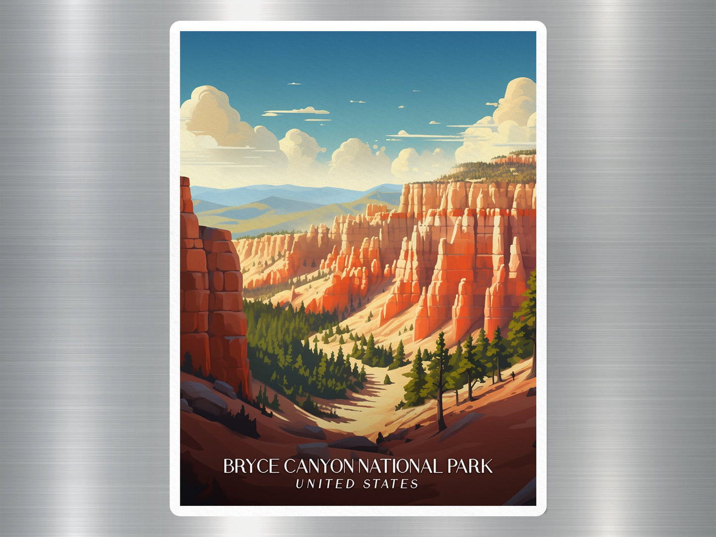 Vintage Bryce Canyon National Park Travel Sticker