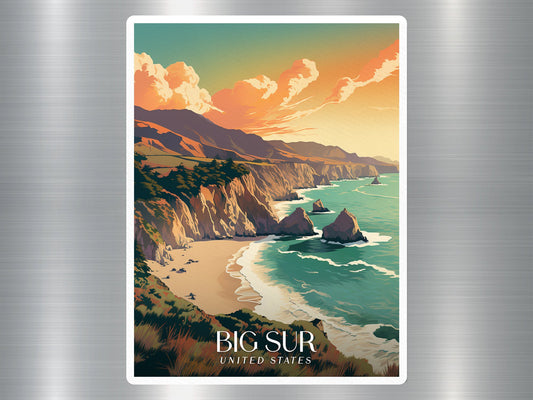 Vintage Big Sur Travel Sticker